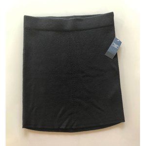 NWT Black Ribbed Sweater Mini Skirt
